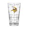 The Memory Company 5.75" Clear and Yellow NFL Minnesota Vikings Sandblasted Pint Glass 16 oz.